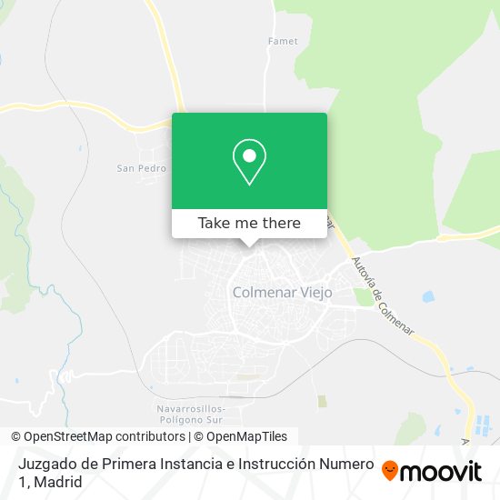 Juzgado de Primera Instancia e Instrucción Numero 1 map