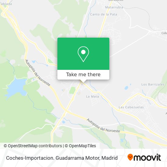 Coches-Importacion. Guadarrama Motor map