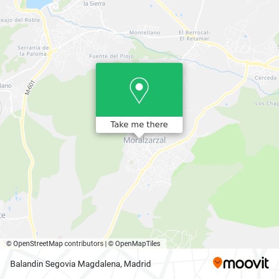 Balandin Segovia Magdalena map