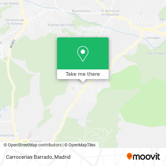 Carrocerias Barrado map