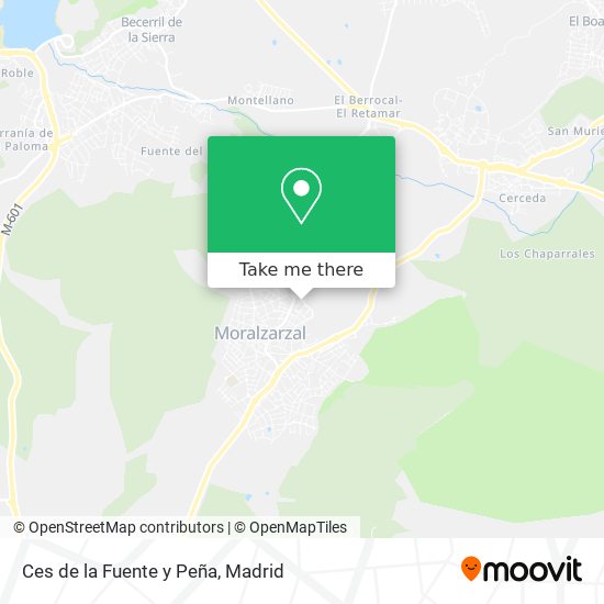 Ces de la Fuente y Peña map