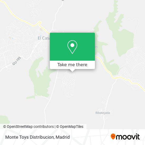 Monte Toys Distribucion map
