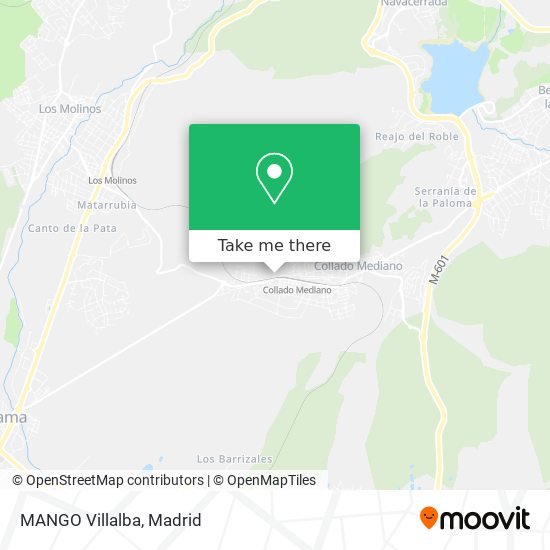 mapa MANGO Villalba