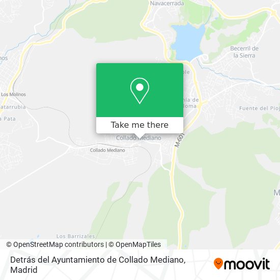 mapa Detrás del Ayuntamiento de Collado Mediano