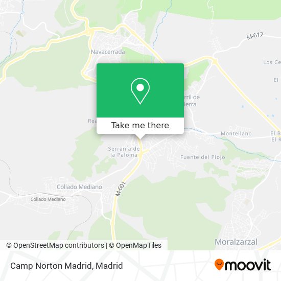 Camp Norton Madrid map