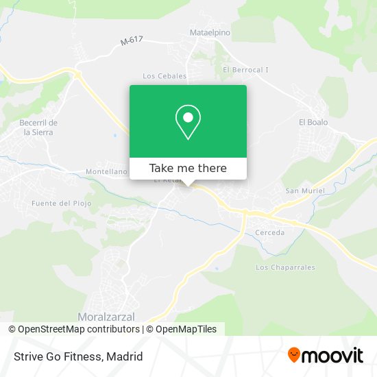 Strive Go Fitness map