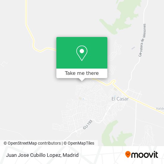 Juan Jose Cubillo Lopez map