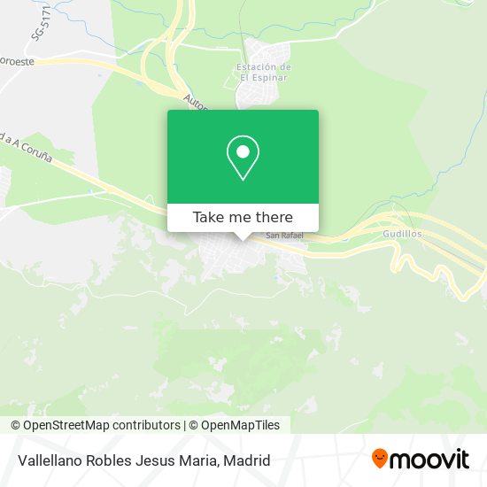 Vallellano Robles Jesus Maria map