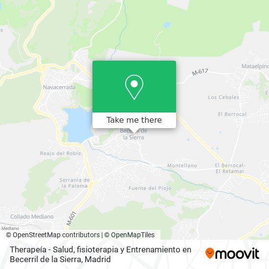 Therapeía - Salud, fisioterapia y Entrenamiento en Becerril de la Sierra map