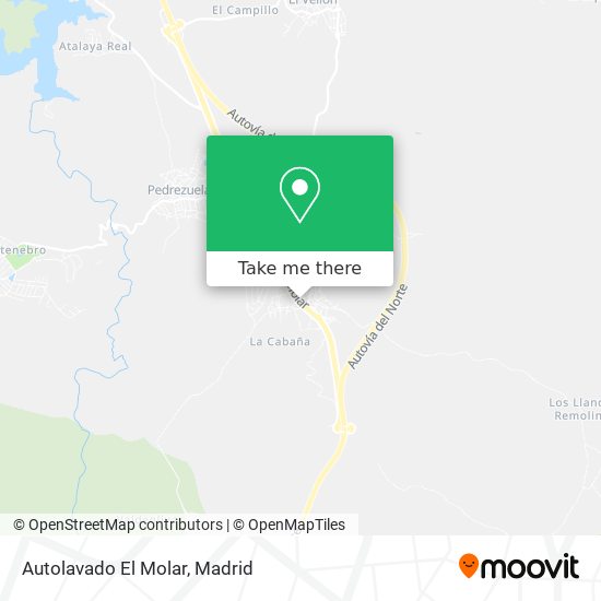 Autolavado El Molar map