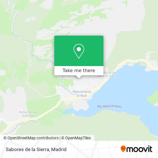 Sabores de la Sierra map