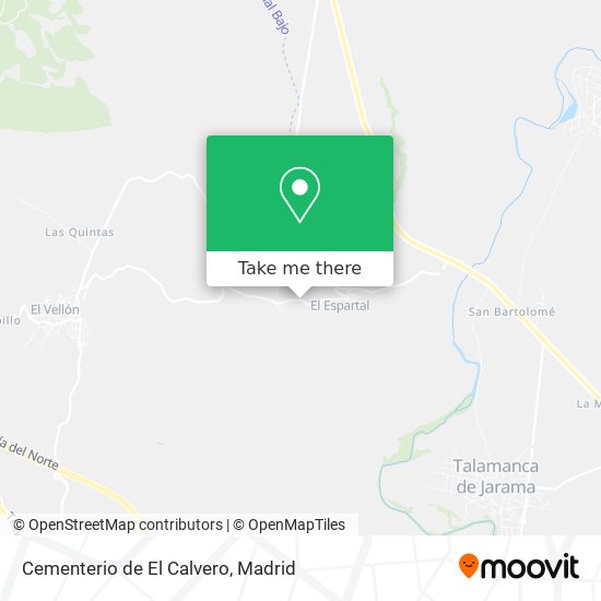 mapa Cementerio de El Calvero