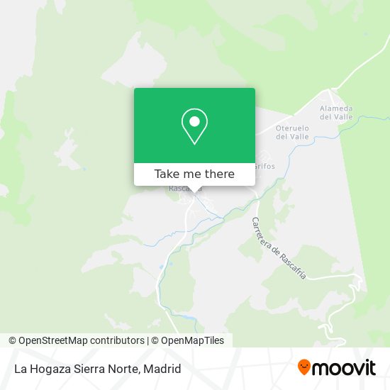mapa La Hogaza Sierra Norte