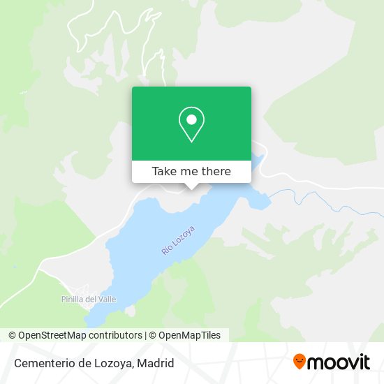 mapa Cementerio de Lozoya