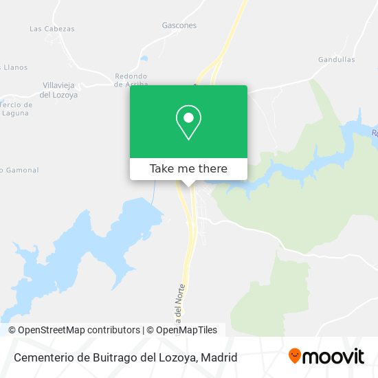 mapa Cementerio de Buitrago del Lozoya