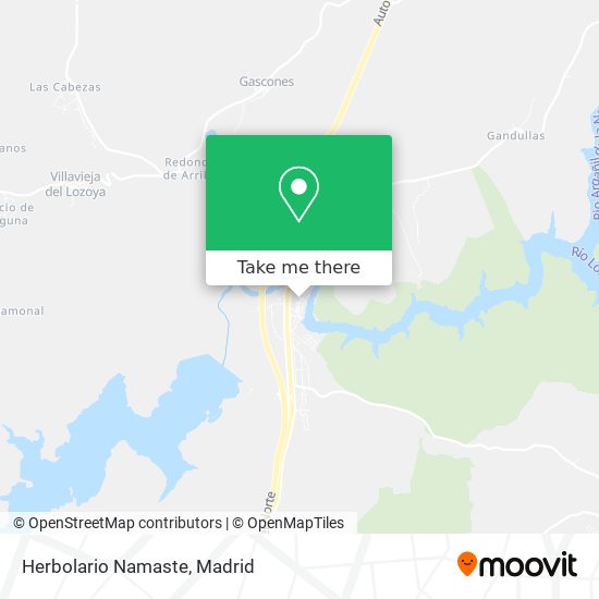 Herbolario Namaste map