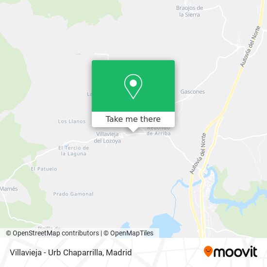 Villavieja - Urb Chaparrilla map