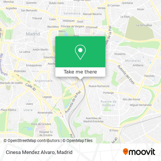 Cinesa Mendez Alvaro map