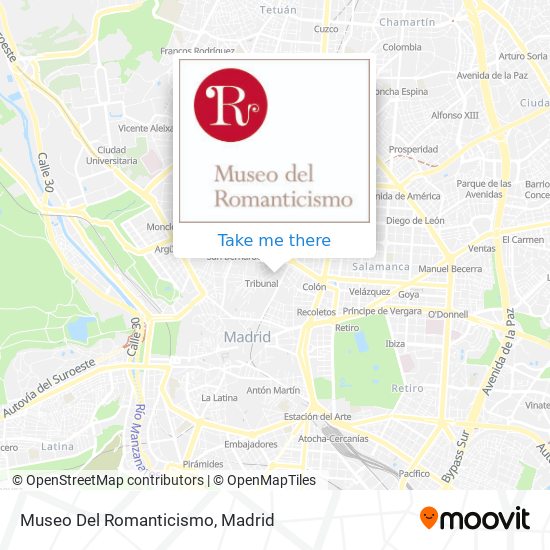Museo Del Romanticismo map