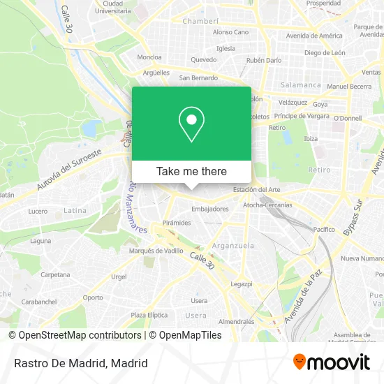Rastro De Madrid map