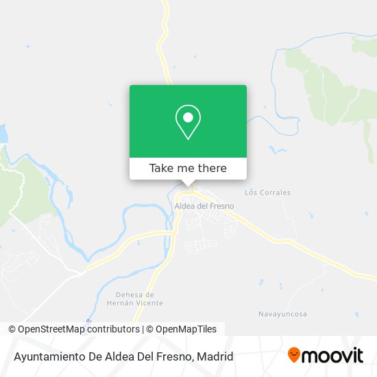 mapa Ayuntamiento De Aldea Del Fresno