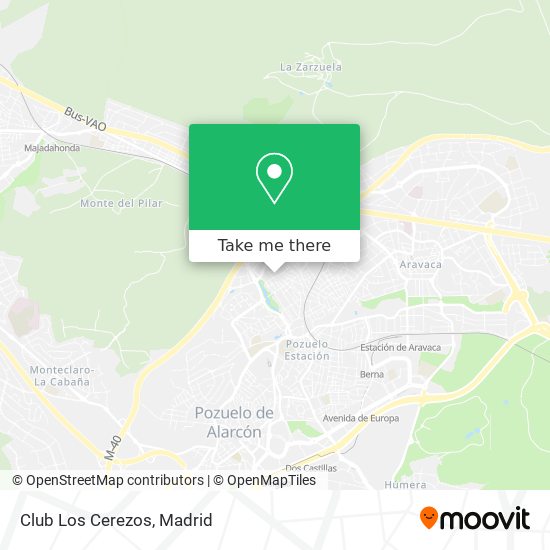 Club Los Cerezos map