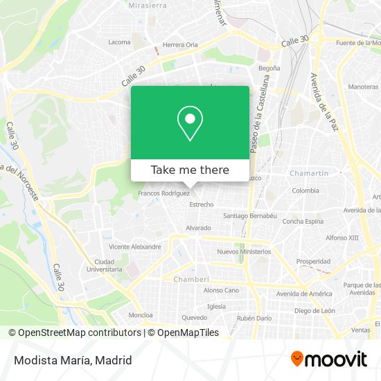 Modista María map