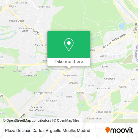 Plaza De  Juan Carlos Argüello Muelle map