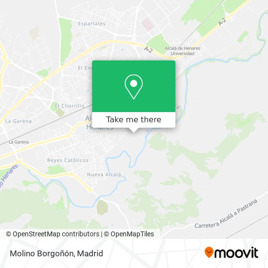 Molino Borgoñón map