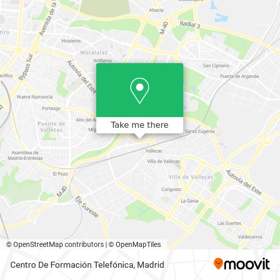 Centro De Formación Telefónica map