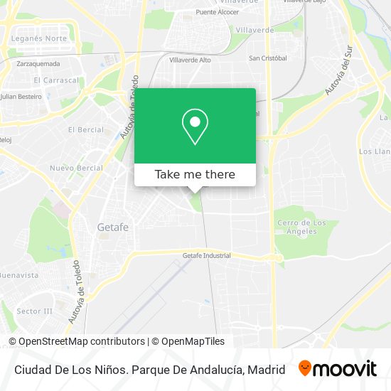 Ciudad De Los Niños. Parque De Andalucía map