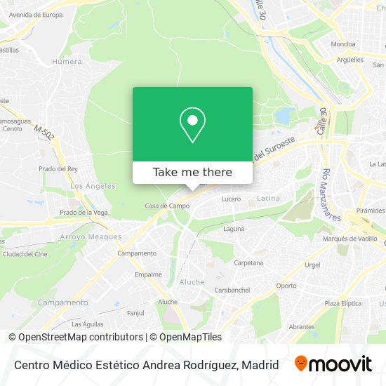 mapa Centro Médico Estético Andrea Rodríguez