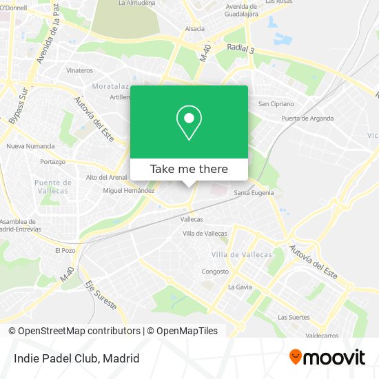 Indie Padel Club map