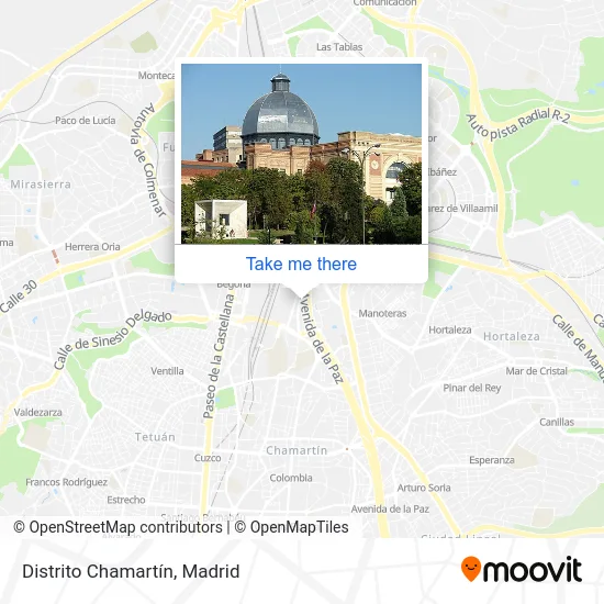 Distrito Chamartín map