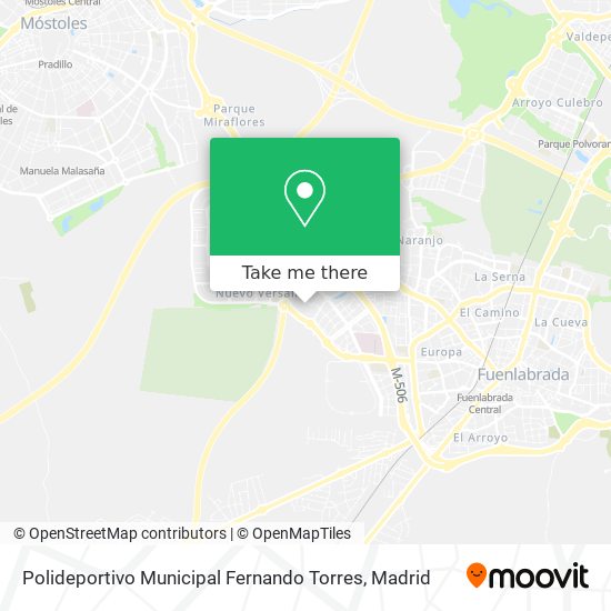 mapa Polideportivo Municipal Fernando Torres