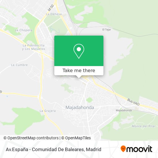 mapa Av.España - Comunidad De Baleares