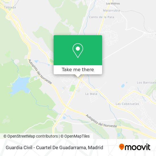 Guardia Civil - Cuartel De Guadarrama map