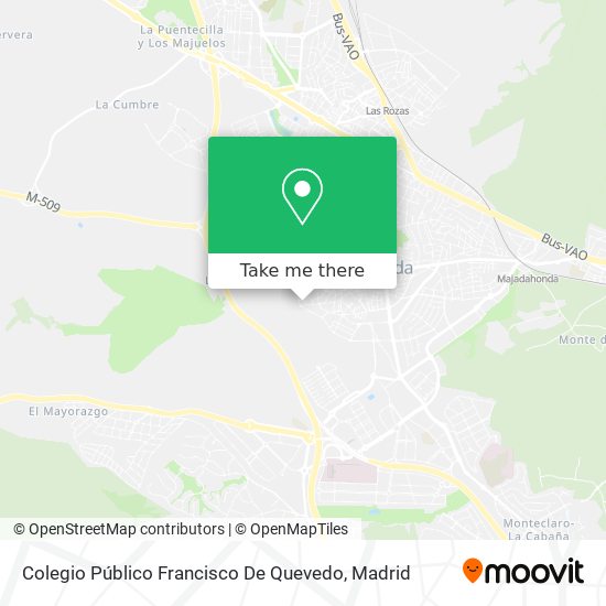 Colegio Público Francisco De Quevedo map