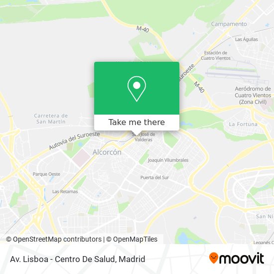 mapa Av. Lisboa - Centro De Salud