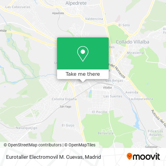 Eurotaller Electromovil M. Cuevas map