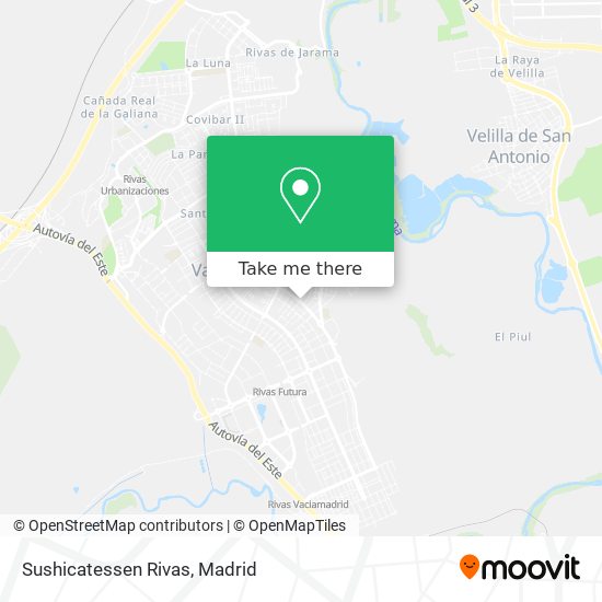 Sushicatessen Rivas map