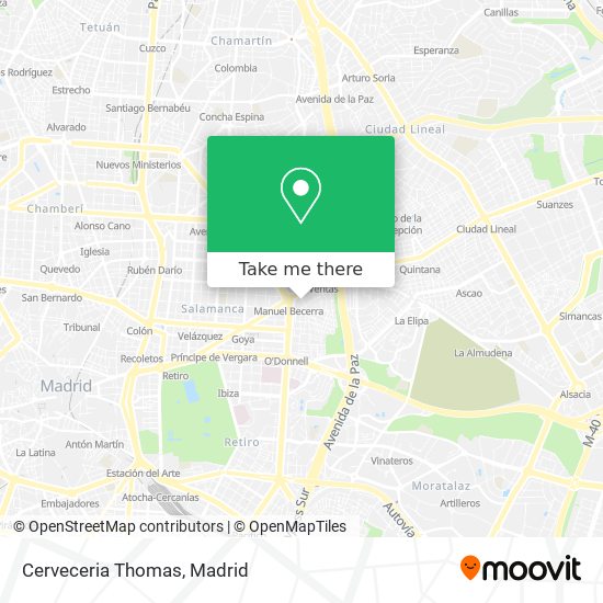 mapa Cerveceria Thomas