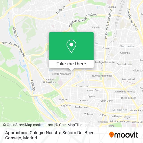 Aparcabicis Colegio Nuestra Señora Del Buen Consejo map