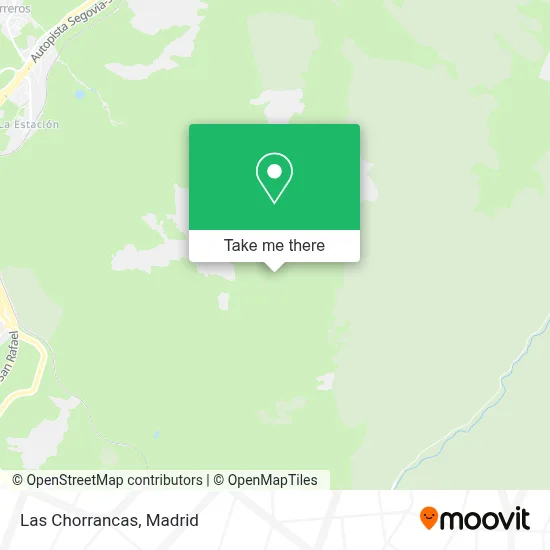 Las Chorrancas map