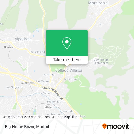 mapa Big Home Bazar