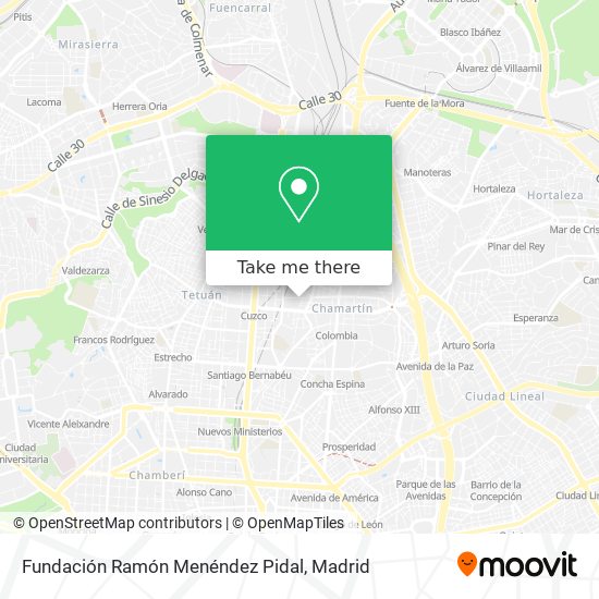 Fundación Ramón Menéndez Pidal map
