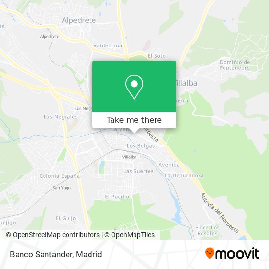 Banco Santander map