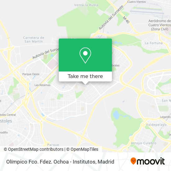 mapa Olímpico Fco. Fdez. Ochoa - Institutos