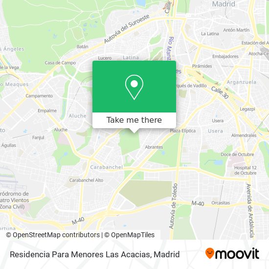 Residencia Para Menores Las Acacias map