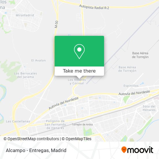 Alcampo - Entregas map